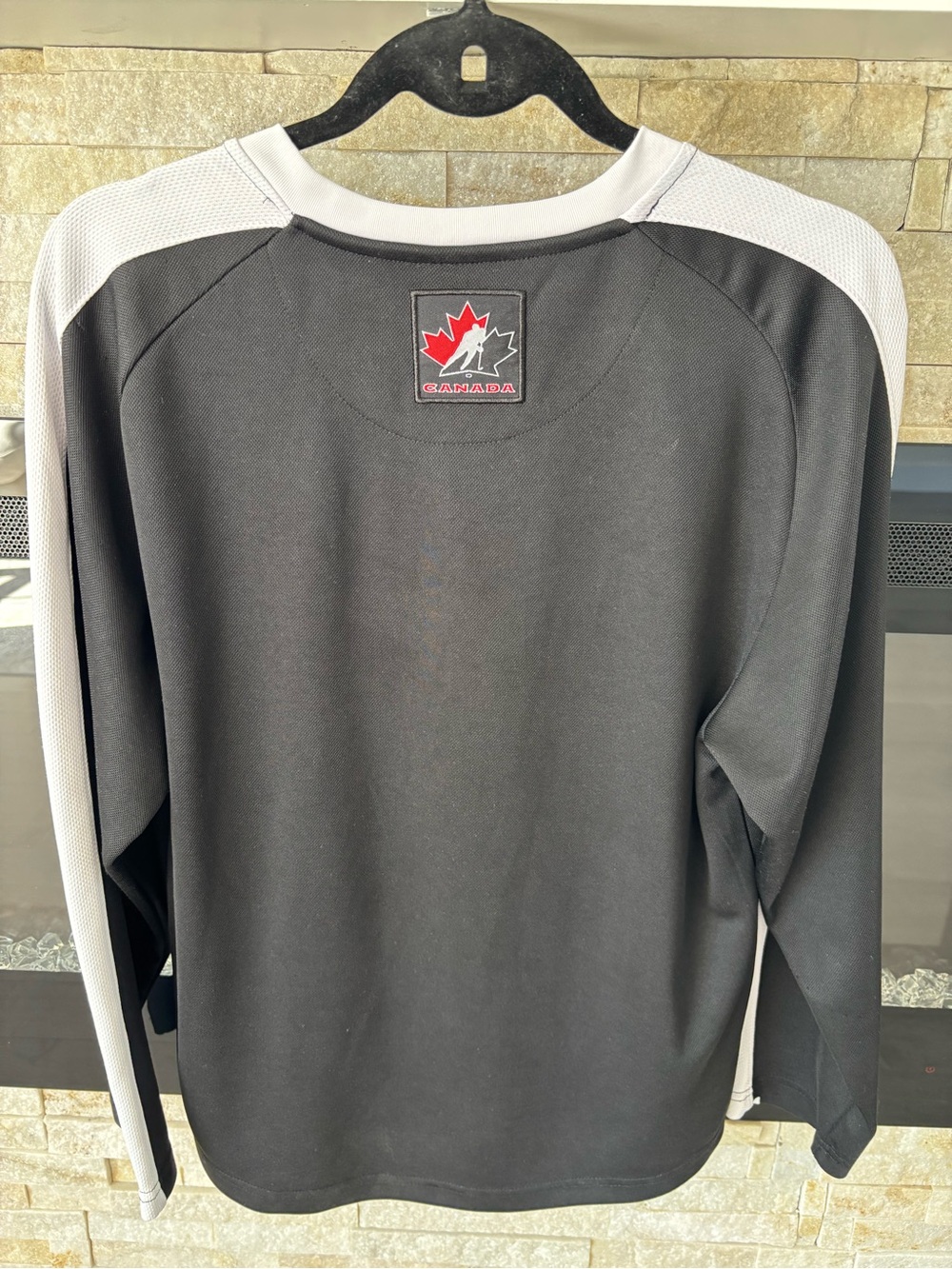 Original Canada Hockey Jersey Black White Embroidered Logo Unisex - Picture 4 of 6